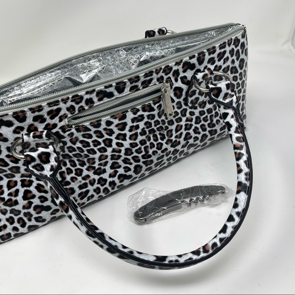 PRIMEWARE ANIMAL PRINT cheetah DESIGN WINE CLUTCH - Picture 4 of 7